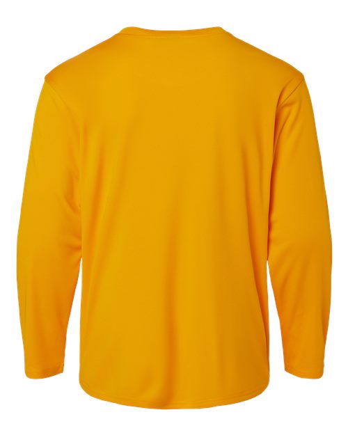 Youth Pro-Lock Performance Long Sleeve T-Shirt - Gold Back