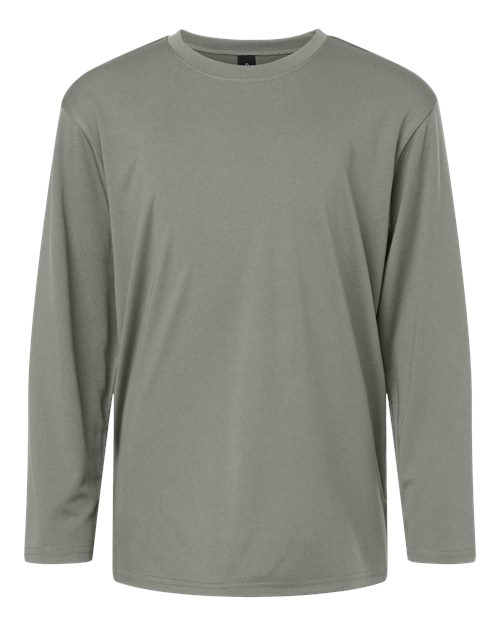 Youth Pro-Lock Performance Long Sleeve T-Shirt - Greystone Front
