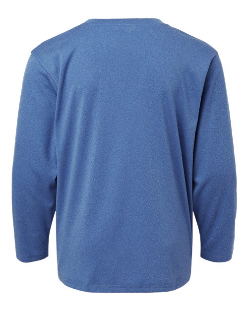 Youth Pro-Lock Performance Long Sleeve T-Shirt - Heather Royal Back