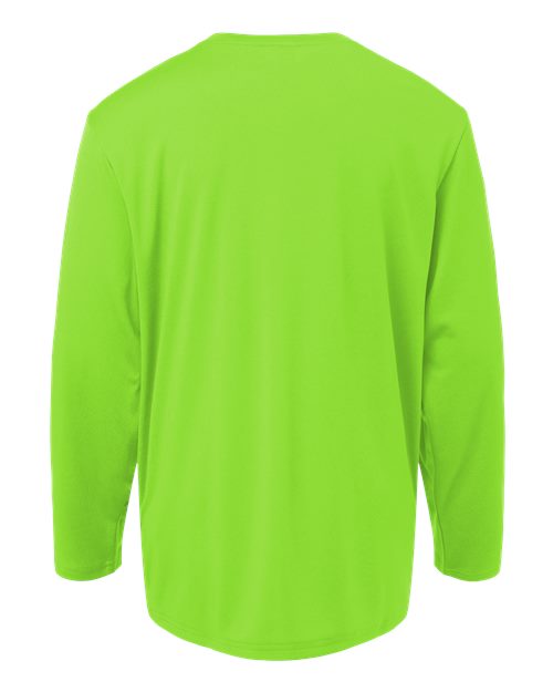 Youth Pro-Lock Performance Long Sleeve T-Shirt - Lime Back