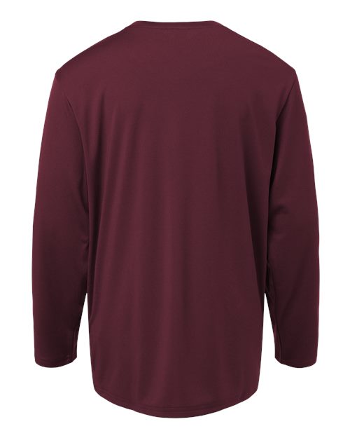 Youth Pro-Lock Performance Long Sleeve T-Shirt - Maroon Back