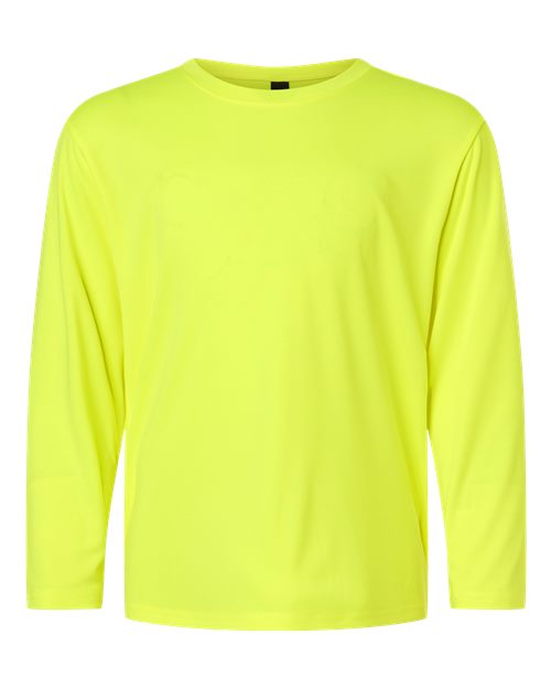 Youth Pro-Lock Performance Long Sleeve T-Shirt - Neon Yellow Front