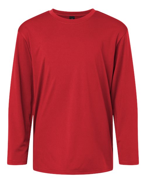 Youth Pro-Lock Performance Long Sleeve T-Shirt - Red Front