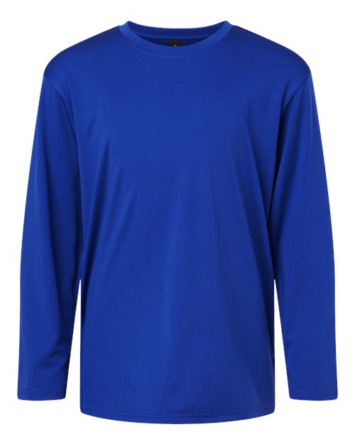 Youth Pro-Lock Performance Long Sleeve T-Shirt - Royal Front