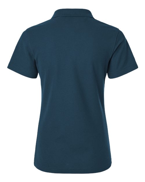 Women's Pique Polo - Atlantic Blue Back