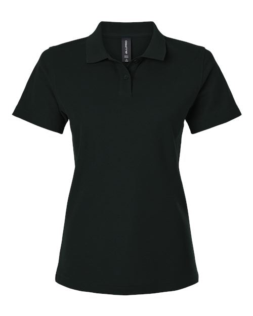 AllPro Women's Pique Polo - Black Front
