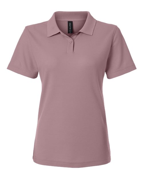 Women's Pique Polo - Deep Lavender Front