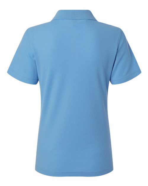 Women's Pique Polo - Carolina Blue Back
