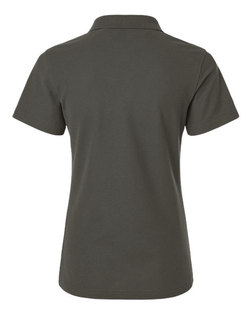 Women's Pique Polo - Charcoal Back