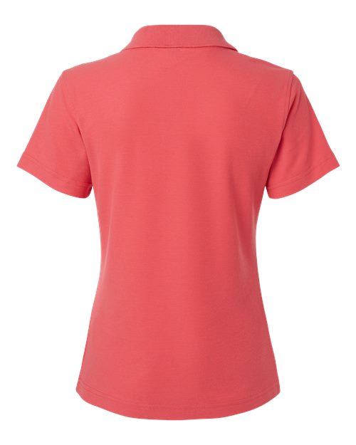 Women's Pique Polo - Coral Back