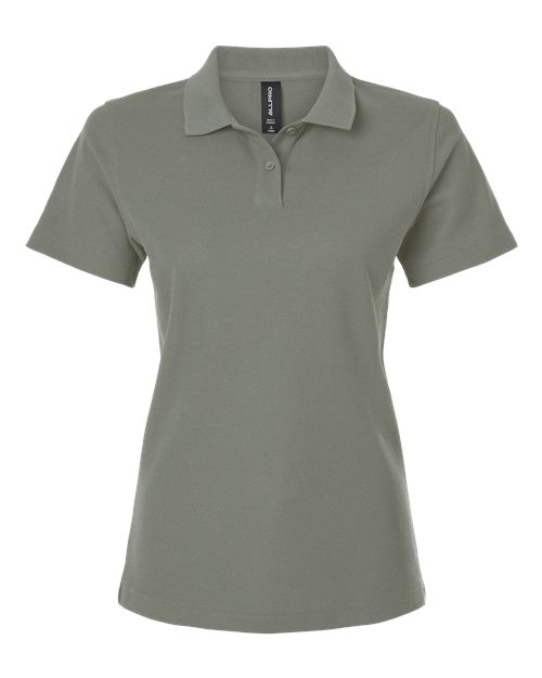 Women's Pique Polo - Greystone Front
