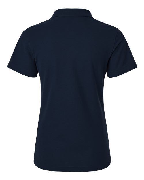 Women's Pique Polo - Navy Back