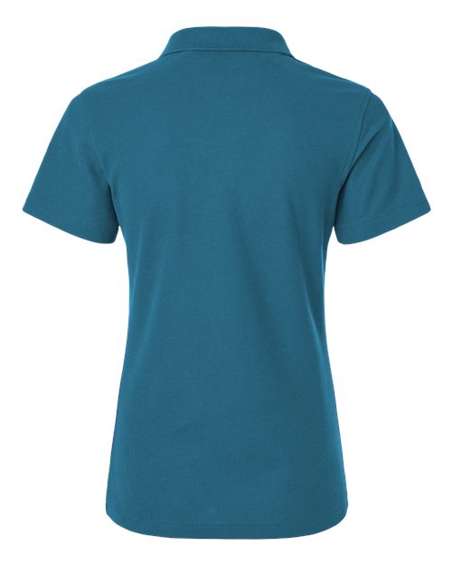 Women's Pique Polo - Pacific Blue Back