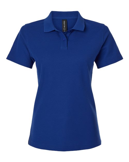 Women's Pique Polo - Royal Front