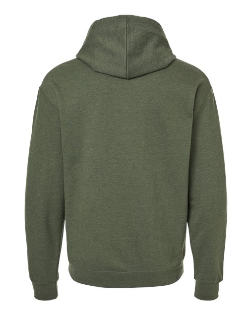 Unisex Ultimate CVC Hooded Sweatshirt - Military Green Heather Back