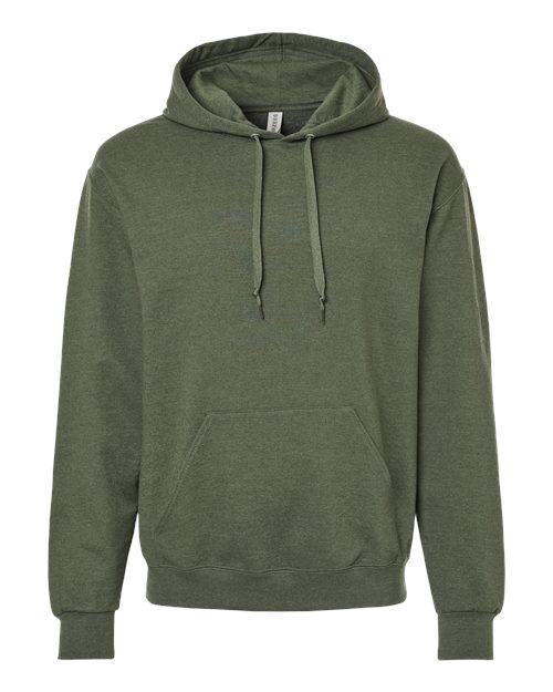 Unisex Ultimate CVC Hooded Sweatshirt - Military Green Heather Front