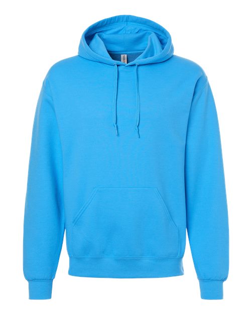 Unisex Ultimate CVC Hooded Sweatshirt - Soul Blue Heather Front