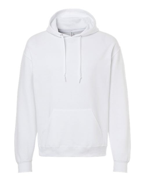 JERZEES Unisex Ultimate CVC Hooded Sweatshirt - White Front