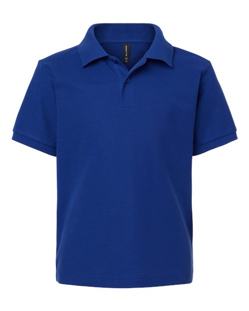 Youth Pique Polo - Royal Front