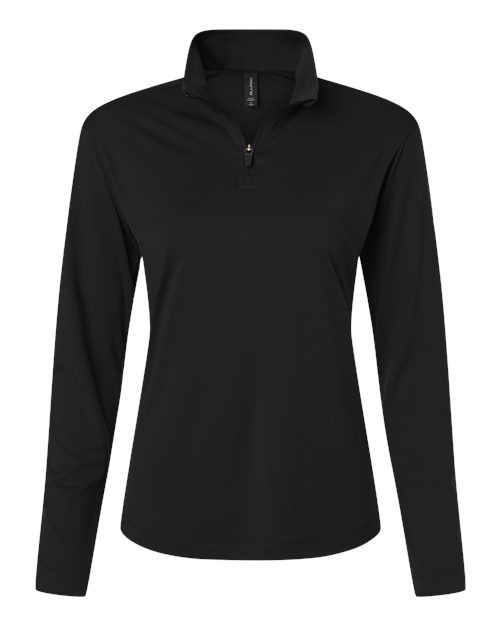 Women's Pro-Lock Performance Quarter-Zip Pullover - Black Front