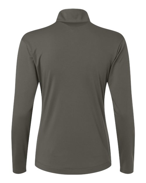 Women's Pro-Lock Performance Quarter-Zip Pullover - Charcoal Back