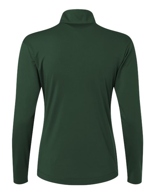 Women's Pro-Lock Performance Quarter-Zip Pullover - Forest Green Back