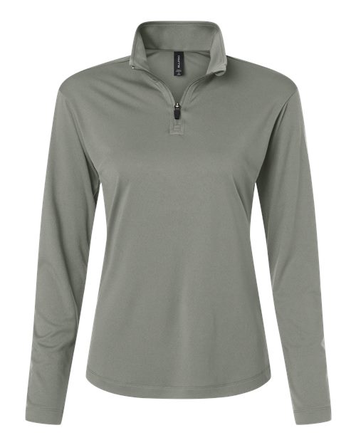 Women's Pro-Lock Performance Quarter-Zip Pullover - Greystone Front