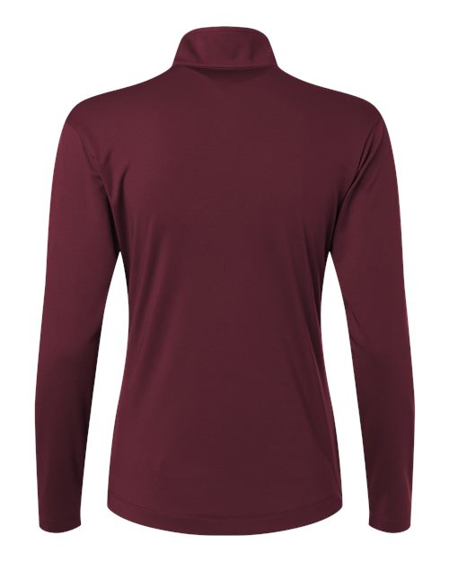 Women's Pro-Lock Performance Quarter-Zip Pullover - Maroon Back