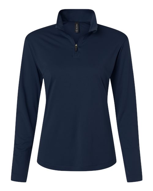 Women's Pro-Lock Performance Quarter-Zip Pullover - Navy Front