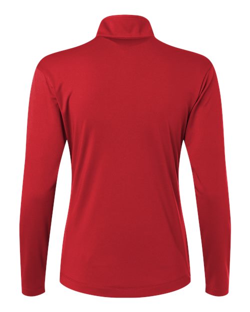 Women's Pro-Lock Performance Quarter-Zip Pullover - Red Back
