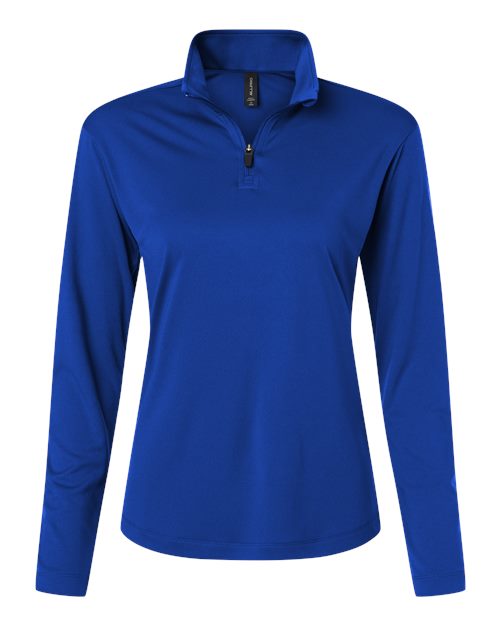 Women's Pro-Lock Performance Quarter-Zip Pullover - Royal Front