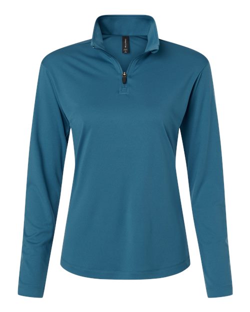 Women's Pro-Lock Performance Quarter-Zip Pullover - Pacific Blue Front