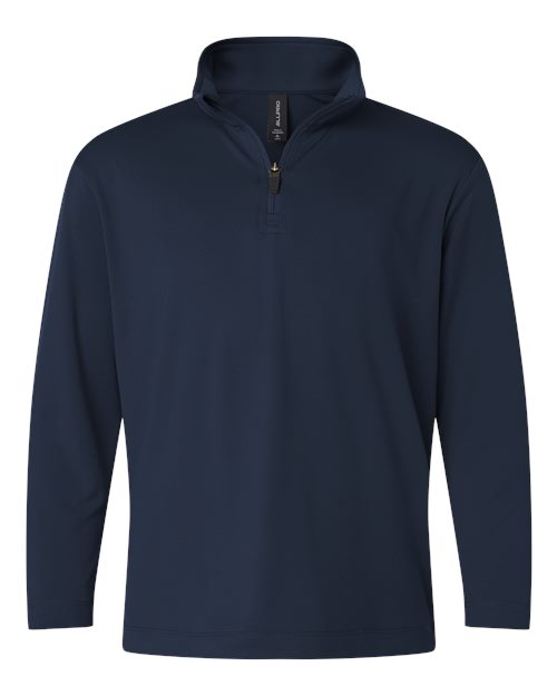 Youth Pro-Lock Performance Quarter-Zip Pullover - Navy Front
