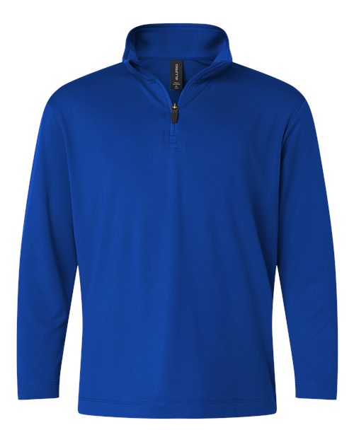 Youth Pro-Lock Performance Quarter-Zip Pullover - Royal Front