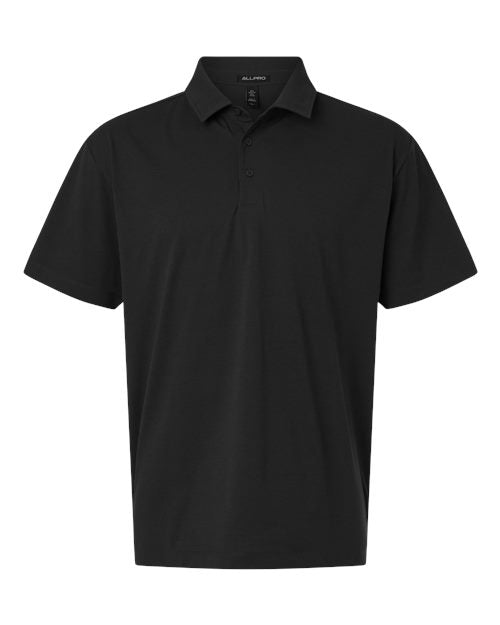 AllPro Men's Pro-Flex Sorona® Polo - Black Front