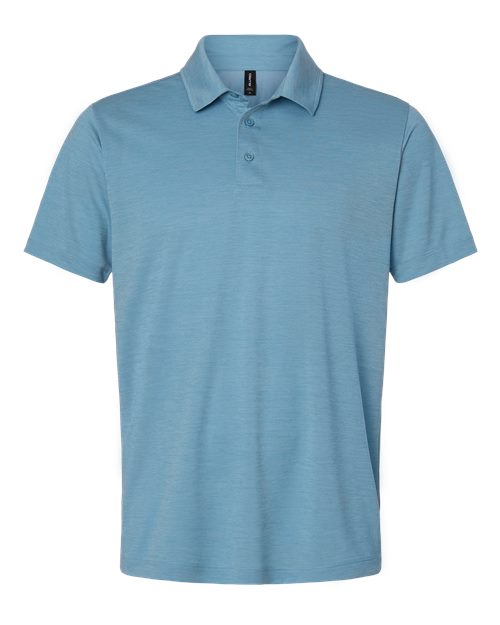 Men's Pro-Lock Performance Mélange Polo - Cloud Blue Melange Front