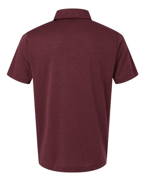 Men's Pro-Lock Performance Mélange Polo - Maroon Melange Back