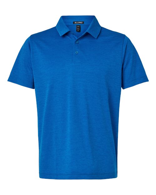 Men's Pro-Lock Performance Mélange Polo - Royal Melange Front