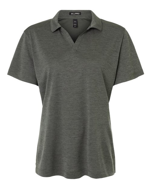 Women's Pro-Lock Performance Mélange Polo - Charcoal Melange Front