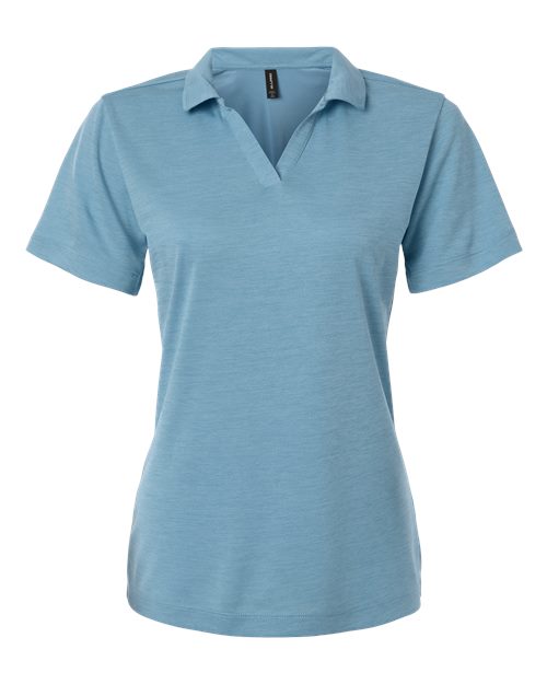 Women's Pro-Lock Performance Mélange Polo - Cloud Blue Melange Front