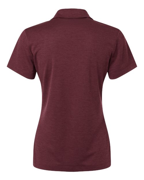Women's Pro-Lock Performance Mélange Polo - Maroon Melange Back
