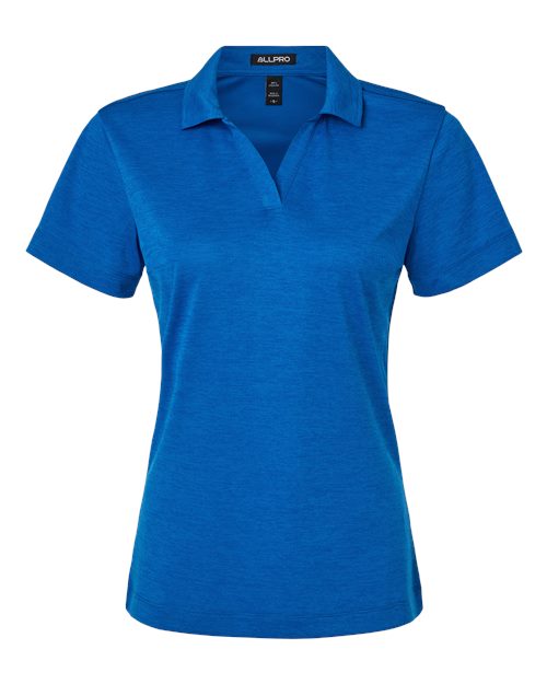 Women's Pro-Lock Performance Mélange Polo - Royal Melange Front