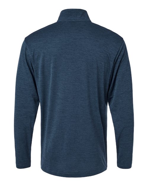 Men's Pro-Lock Performance Mélange Quarter-Zip Pullover - Navy Melange Back