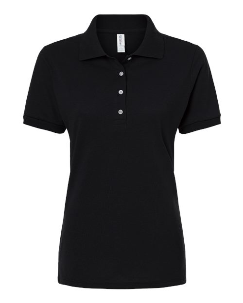 Women's Dri-Power® Polo - Black Front