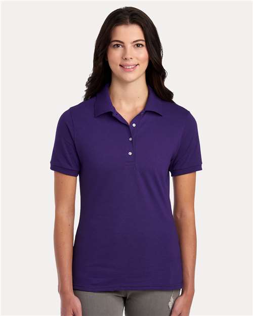 Women's Dri-Power® Polo - Deep Purple Front