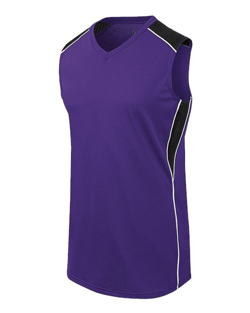 Girls' Dynamite Jersey - Purple/ Black/ White Front