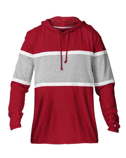 Unisex United Hooded T-Shirt - Red/ Oxford/ White Front