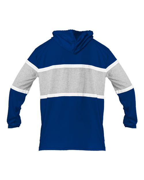 Unisex United Hooded T-Shirt - Royal/ Oxford/ White Back