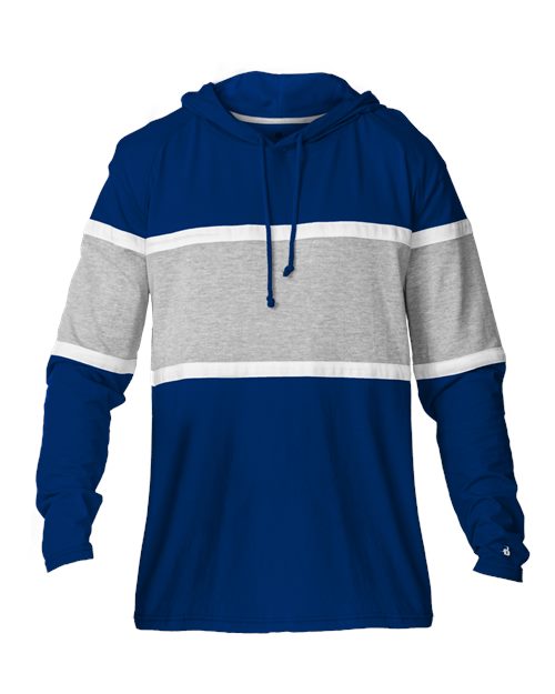 Unisex United Hooded T-Shirt - Royal/ Oxford/ White Front