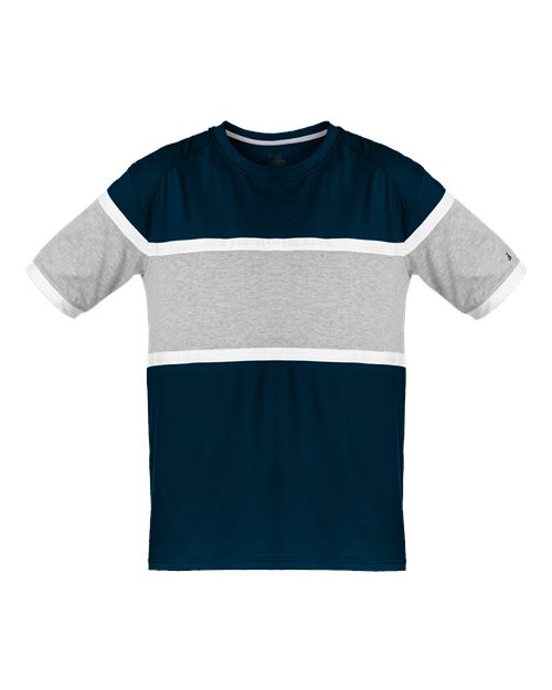 Unisex United T-Shirt - Navy/ Oxford/ White Front